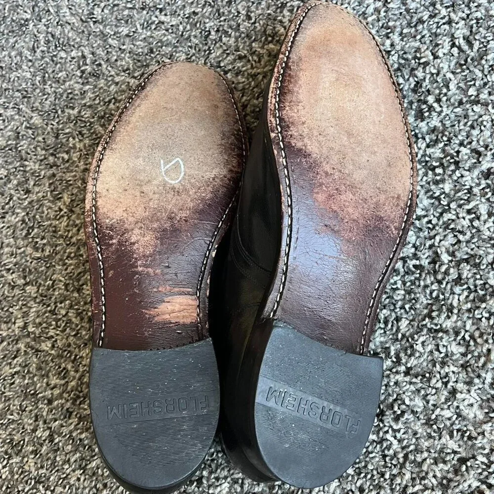 Florsheim Black Leather Oxford Dress Shoes Mens 10 Formal Prom Classic Business - Picture 7 of 7